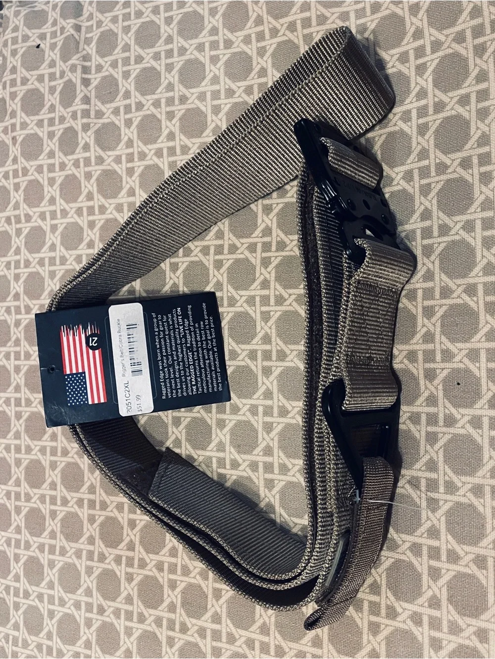 New Ragged Edge Tactical Rigger Belt Cobra Buckle 2xl Xxl Retail $52